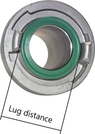 75-B (89 mm) - 65 (81 mm) Storz Reduzierstück aus Messing