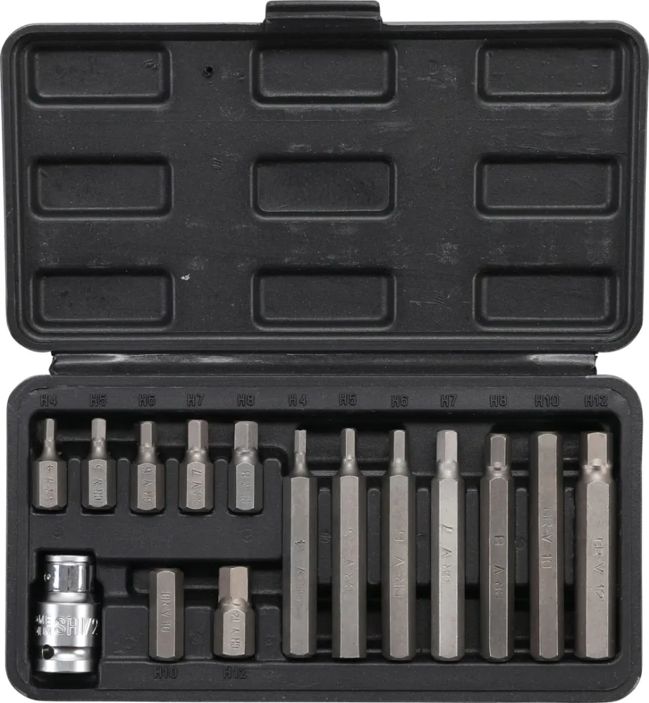 BGS DIY 5070 Bitsatz TORX Bits kurz & lang 15 teilig