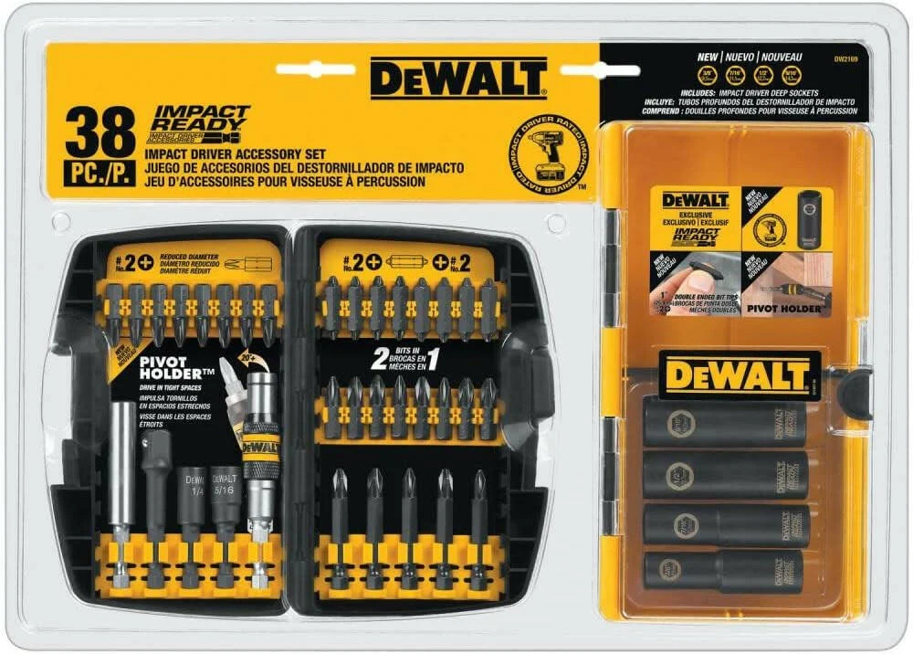DeWalt Schlagschrauber-Bit-Set, 38-teilig (DW2169)
