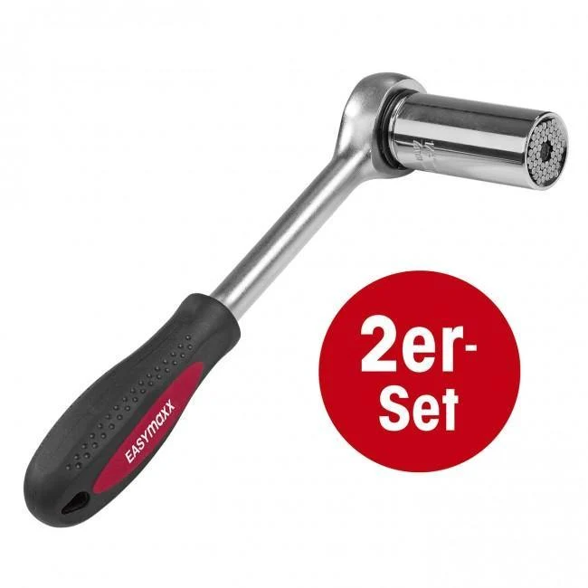 EASYmaxx Multi-Steckschlüssel mit Ratsche - 2er-Set
