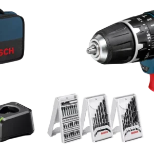 GSB 12V-15 Bohrmaschine + 2Ah Akku + 25 Bit-Satz + Bosch Ladegerät