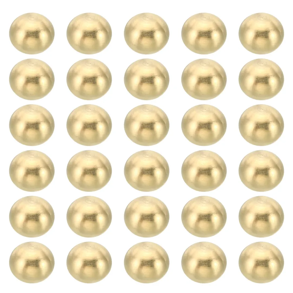 M4x10mm Thread Cap Nuts Knob, 30 Pack Brass Ball Lamp Decoration Screw Caps Nut Harfington