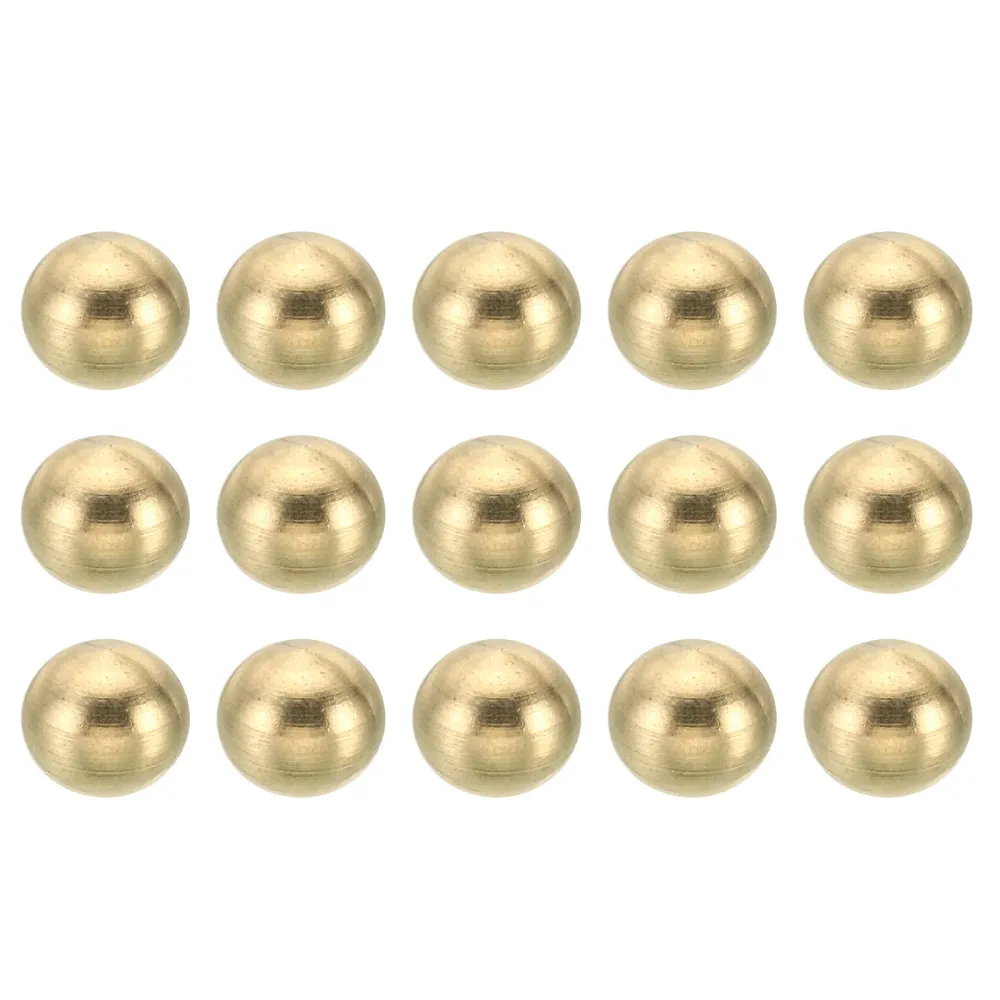 M6*1 Thread Cap Nuts Knob 15pcs Brass Ball Lamp Decoration Screw Caps Nut Harfington