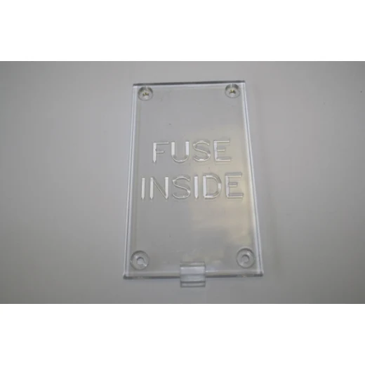 PVC Plexiglas Abdeckung zu Sicherung