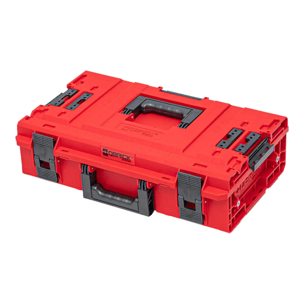 Qbrick System ONE 200 2.0 Vario RED ULTRA HD Custom Werkzeugkoffer modularer Organizer 585 x 385 x 190 mm 15,4 l stapelbar...