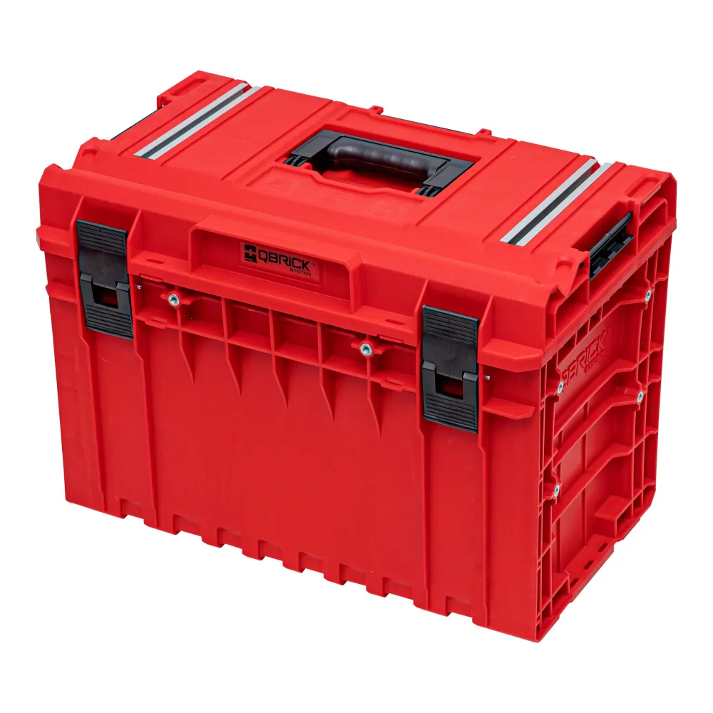 Qbrick System ONE 450 2.0 Technik RED ULTRA HD Custom Werkzeugkoffer modularer Organizer 585 x 385 x 420 mm 52 l stapelbar...