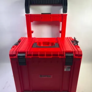 Qbrick System PRO Cart 2.0 Plus RED ULTRA HD stapelbar 490 x 415 x 660 mm 29 l IP54 abnehmbarer Doppelteleskopgriff - Leic...