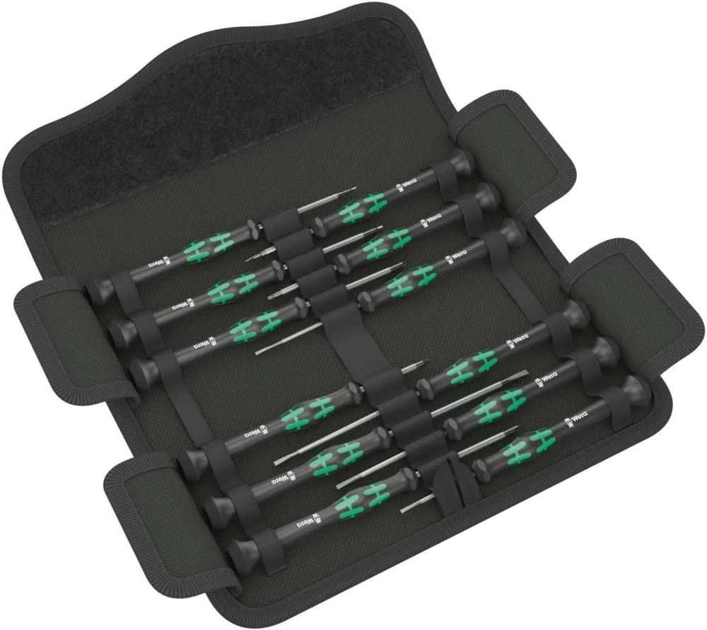 Satz mit 12 elektronischen Schraubendrehern Kraftform Micro 12 Universal 1 Wera 073675