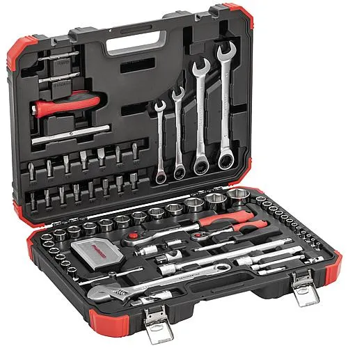 Steckschlüssel-Satz 1/4" + 1/2", 97-teilig