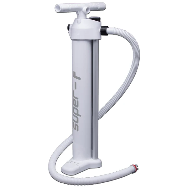 Super-F, Håndpumpe med manometer, 2 bar, 2x2100cc, hvid