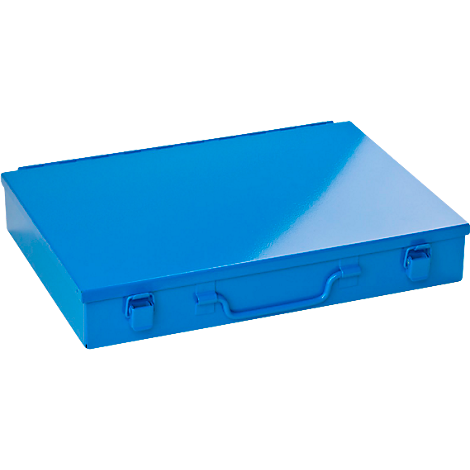 Sortimentskoffer ADB, leer, 12-fache Einteilung, abschließbar, mit Griff, B 330 x T 230 x H 50 mm, Stahl & ABS-Kunststoff,...