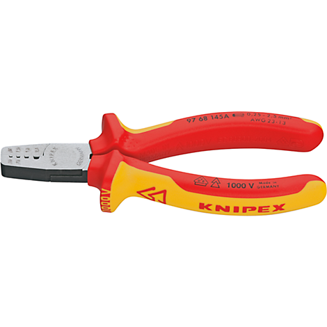 KNIPEX VDE-Aderendhülsenzange 145 mm